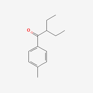 molecular formula C13H18O B7813258 alpha-Ethyl-4'-methylbutyrophenone 