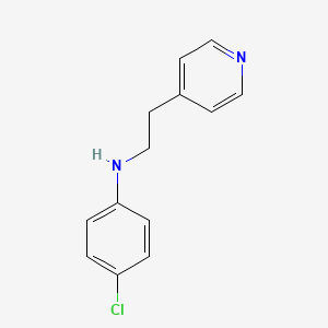 molecular formula C13H13ClN2 B7813297 4-chloro-N-(2-pyridin-4-ylethyl)aniline 