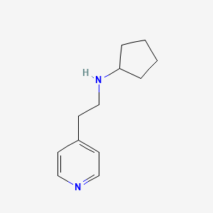 molecular formula C12H18N2 B7813320 Cyclopentyl-(2-pyridin-4-yl-ethyl)-amine 
