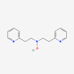 molecular formula C14H17N3O B7813329 N,N-bis[2-(2-pyridyl)ethyl]hydroxylamine CAS No. 6965-67-9