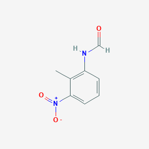 molecular formula C8H8N2O3 B7813334 N-(2-甲基-3-硝基苯基)甲酰胺 