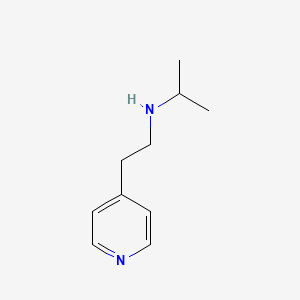 molecular formula C10H16N2 B7813336 N-(2-pyridin-4-ylethyl)propan-2-amine 