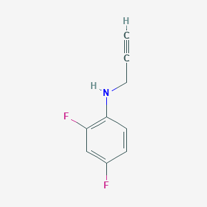 molecular formula C9H7F2N B7813347 (2,4-difluoro-phenyl)-prop-2-ynyl-amine, AldrichCPR 