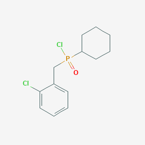 molecular formula C13H17Cl2OP B7813363 1-Chloro-2-[[chloro(cyclohexyl)phosphoryl]methyl]benzene 