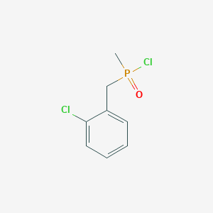 molecular formula C8H9Cl2OP B7813370 1-Chloro-2-[[chloro(methyl)phosphoryl]methyl]benzene 