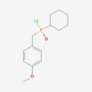 molecular formula C14H20ClO2P B7813378 1-[[Chloro(cyclohexyl)phosphoryl]methyl]-4-methoxybenzene 