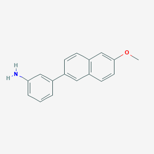 molecular formula C17H15NO B7813492 3-(6-Methoxy-naphthalen-2-yl)-phenylamine 
