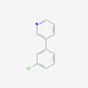 molecular formula C11H8ClN B7813500 3-(3-Chlorophenyl)pyridine 