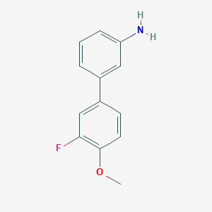 molecular formula C13H12FNO B7813512 3-(3-Fluoro-4-methoxyphenyl)aniline 