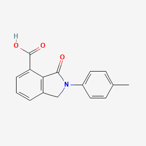 molecular formula C16H13NO3 B7813537 3-Oxo-2-p-tolyl-2,3-dihydro-1H-isoindole-4-carboxylic acid 