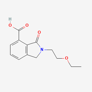 molecular formula C13H15NO4 B7813544 2-(2-Ethoxyethyl)-3-oxoisoindoline-4-carboxylic acid 