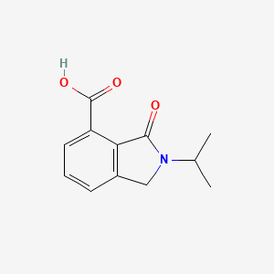 molecular formula C12H13NO3 B7813550 2-Isopropyl-3-oxo-2,3-dihydro-1H-isoindole-4-carboxylic acid 