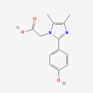 [2-(4-Hydroxyphenyl)-4,5-dimethylimidazol-1-yl]acetic acid