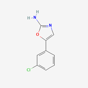 molecular formula C9H7ClN2O B7813604 5-(3-Chlorophenyl)oxazol-2-amine CAS No. 933722-39-5