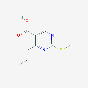 molecular formula C9H12N2O2S B7813625 2-(Methylthio)-4-propylpyrimidine-5-carboxylic acid 