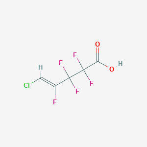 molecular formula C5H2ClF5O2 B7813642 (Z)-5-chloro-2,2,3,3,4-pentafluoropent-4-enoic acid 