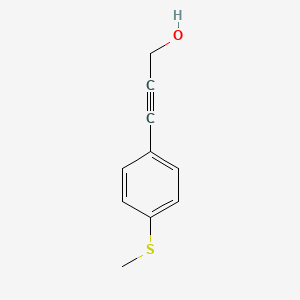 molecular formula C10H10OS B7813665 3-(4-Methylsulfanylphenyl)prop-2-yn-1-ol 