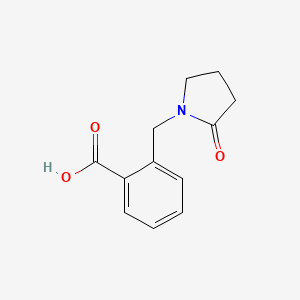 molecular formula C12H13NO3 B7813692 2-(2-Oxo-pyrrolidin-1-ylmethyl)benzoic acid 