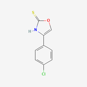 molecular formula C9H6ClNOS B7813773 4-(4-Chlorophenyl)oxazole-2-thiol 