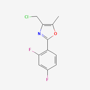 4-Chloromethyl-2-(2,4-difluorophenyl)-5-methyloxazole