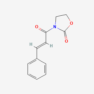 molecular formula C12H11NO3 B7813979 3-肉桂酰氧唑烷-2-酮 