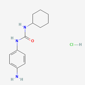 molecular formula C13H20ClN3O B7813987 1-(4-Aminophenyl)-3-cyclohexylurea hydrochloride 