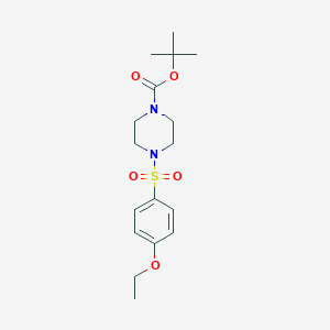 molecular formula C17H26N2O5S B7814036 4-(4-Ethoxy-benzenesulfonyl)-piperazine-1-carboxylic acid tert-butyl ester 