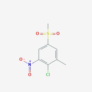 molecular formula C8H8ClNO4S B7814085 2-Chloro-1-methyl-5-methylsulfonyl-3-nitrobenzene 