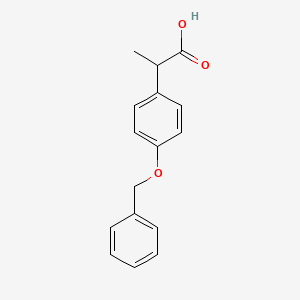 molecular formula C16H16O3 B7814116 2-(4-Benzyloxy-phenyl)-propionic acid 