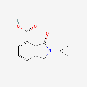 molecular formula C12H11NO3 B7814123 2-Cyclopropyl-3-oxoisoindoline-4-carboxylic acid CAS No. 562868-19-3