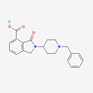 molecular formula C21H22N2O3 B7814138 2-(1-Benzyl-piperidin-4-yl)-3-oxo-2,3-dihydro-1H-isoindole-4-carboxylic acid 
