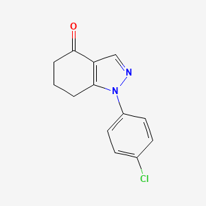 molecular formula C13H11ClN2O B7814146 1-(4-氯苯基)-1,5,6,7-四氢-4H-吲唑-4-酮 
