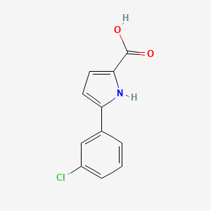 molecular formula C11H8ClNO2 B7814168 5-(3-Chlorophenyl)-1H-pyrrole-2-carboxylic acid 