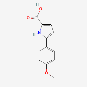 molecular formula C12H11NO3 B7814207 5-(4-甲氧基苯基)-1H-吡咯-2-羧酸 