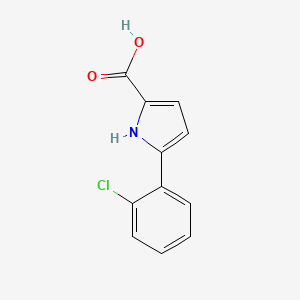 molecular formula C11H8ClNO2 B7814215 5-(2-chlorophenyl)-1H-pyrrole-2-carboxylic acid 