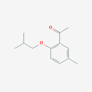 molecular formula C13H18O2 B7814312 1-(2-Isobutoxy-5-methylphenyl)ethanone 