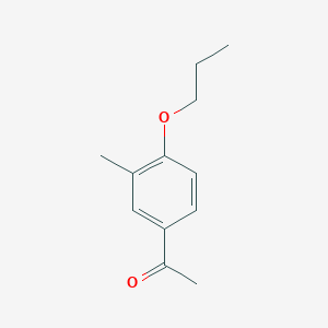 molecular formula C12H16O2 B7814325 1-(3-Methyl-4-propoxyphenyl)ethanone 