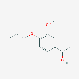 molecular formula C12H18O3 B7814346 1-(3-Methoxy-4-n-propoxyphenyl)ethanol CAS No. 1048918-01-9