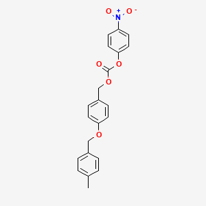 molecular formula C22H19NO6 B7814395 [4-[(4-Methylphenyl)methoxy]phenyl]methyl (4-nitrophenyl) carbonate 