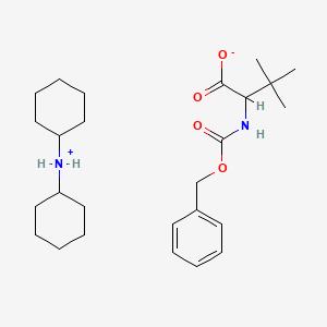 molecular formula C26H42N2O4 B7814512 Dicyclohexylazanium;3,3-dimethyl-2-(phenylmethoxycarbonylamino)butanoate 
