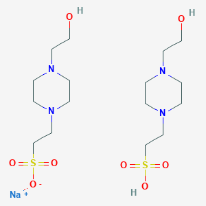 Sodium;2-[4-(2-hydroxyethyl)piperazin-1-yl]ethanesulfonate;2-[4-(2-hydroxyethyl)piperazin-1-yl]ethanesulfonic acid