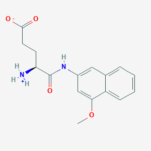 molecular formula C16H18N2O4 B7814538 (4S)-4-azaniumyl-5-[(4-methoxynaphthalen-2-yl)amino]-5-oxopentanoate 