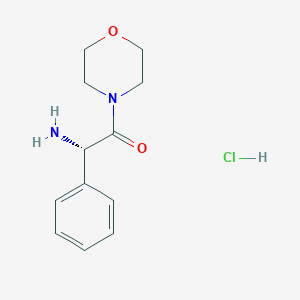 molecular formula C12H17ClN2O2 B7814670 (1S)-2-morpholin-4-yl-2-oxo-1-phenylethylamine hydrochloride CAS No. 802541-92-0