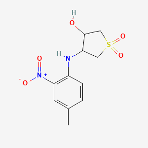 3-Hydroxy-4-[(4-methyl-2-nitrophenyl)amino]-1$l^{6}-thiolane-1,1-dione
