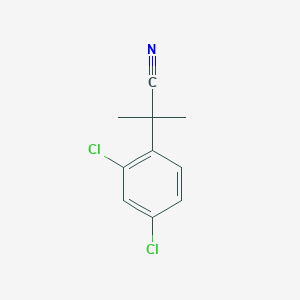 molecular formula C10H9Cl2N B7814725 2-(2,4-Dichlorophenyl)-2-methylpropanenitrile 