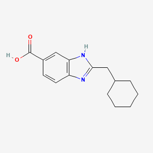 2-(cyclohexylmethyl)-1H-1,3-benzodiazole-5-carboxylic acid