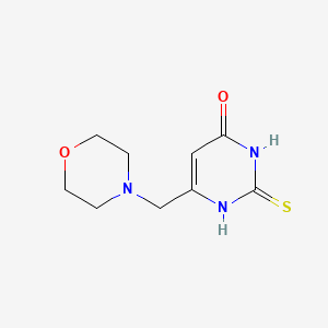 molecular formula C9H13N3O2S B7814734 6-(4-morpholinylmethyl)-2-thioxo-2,3-dihydro-4(1H)-pyrimidinone 