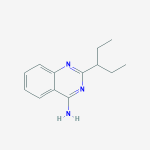 molecular formula C13H17N3 B7814743 2-(Pentan-3-yl)quinazolin-4-amine 