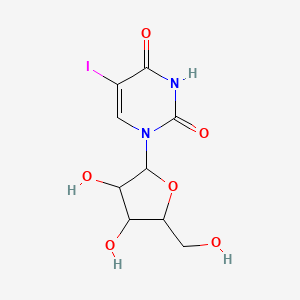 molecular formula C9H11IN2O6 B7814829 1-[3,4-dihydroxy-5-(hydroxymethyl)tetrahydrofuran-2-yl]-5-iodopyrimidine-2,4(1H,3H)-dione 
