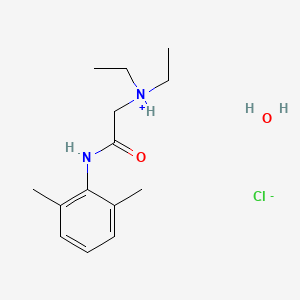 molecular formula C14H25ClN2O2 B7815079 Diethylaminoacet-2,6-xylidide hydrochloride monohydrate 